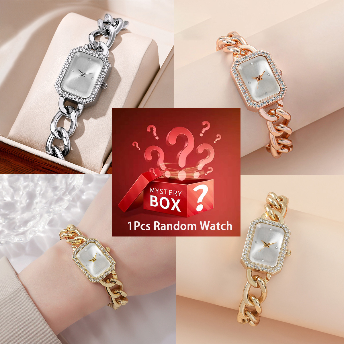 Luxury Watch Hand - Die Mystery-Box enthält 1 zufällige Uhren,