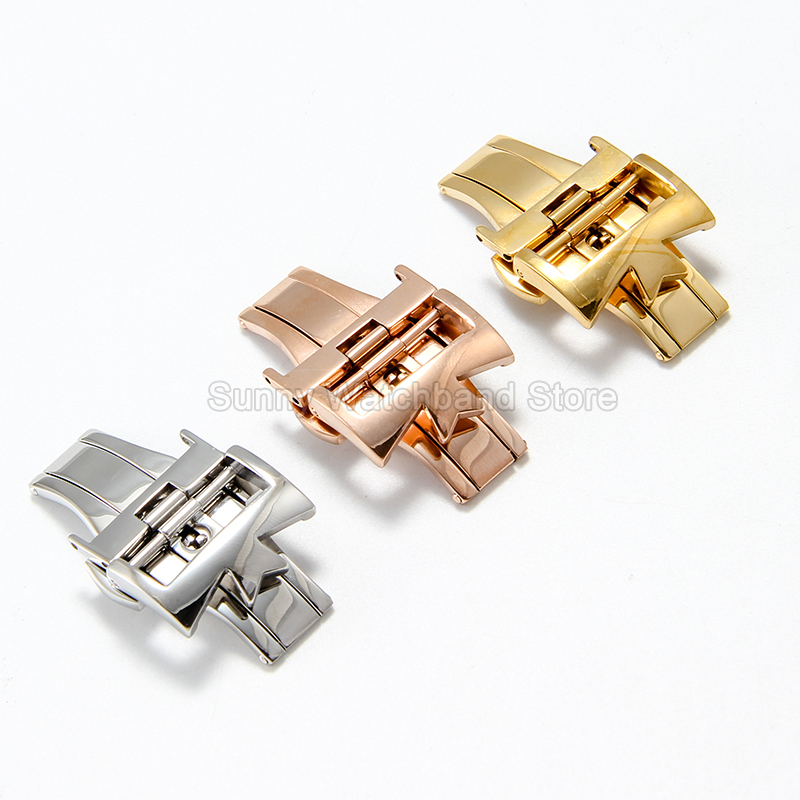 Luxury Watch Constantine - Goldene Rosé-Silber Spezialschnalle 18 20mm für