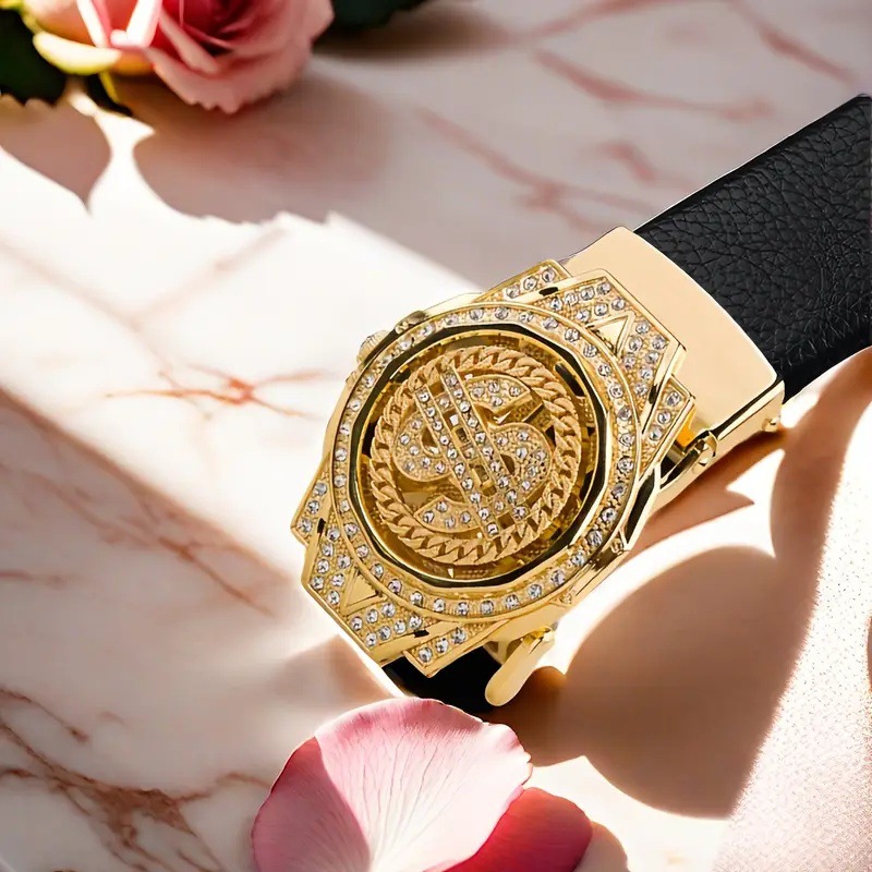 Luxury Watch In China - Neue Luxus Goldene Uhr Schnalle Braun