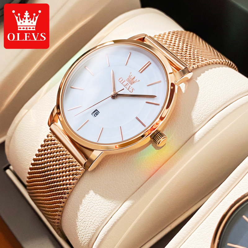 Luxury Watch Travel Case - OLEVS Uhren Für Frauen Quarz Wasserdichte