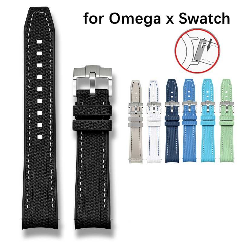 Luxury Watch Omega - Flüssiges Silikon-Uhrenarmband für Omega X Swatch