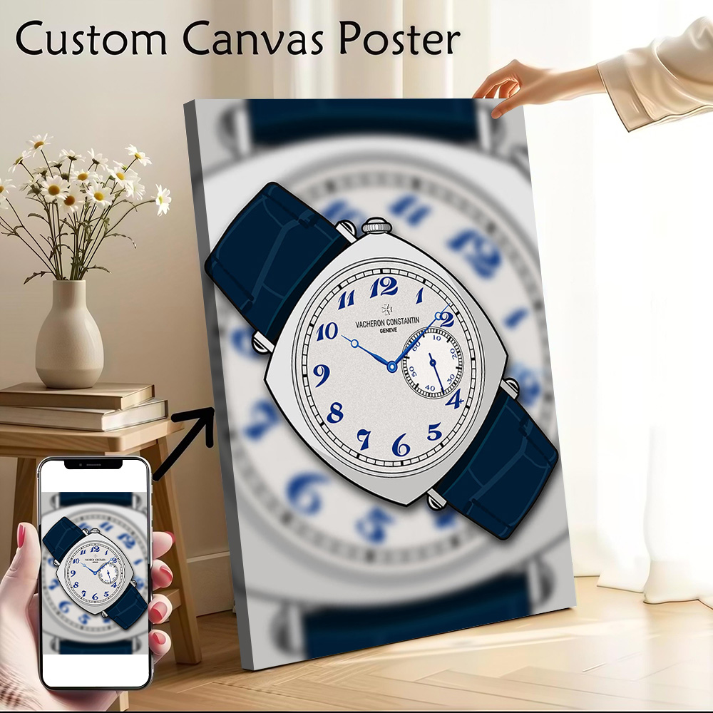 Luxury Watch Constantine - Vacheron Constantin Uhr Gedrucktes Leinwand-Poster Benutzerdefinierte