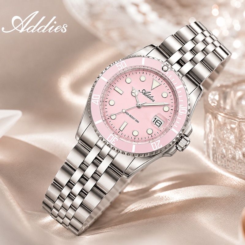 Luxury Watch In Japan - ADDIES 36mm Paaruhren Japan GM12 Stahl