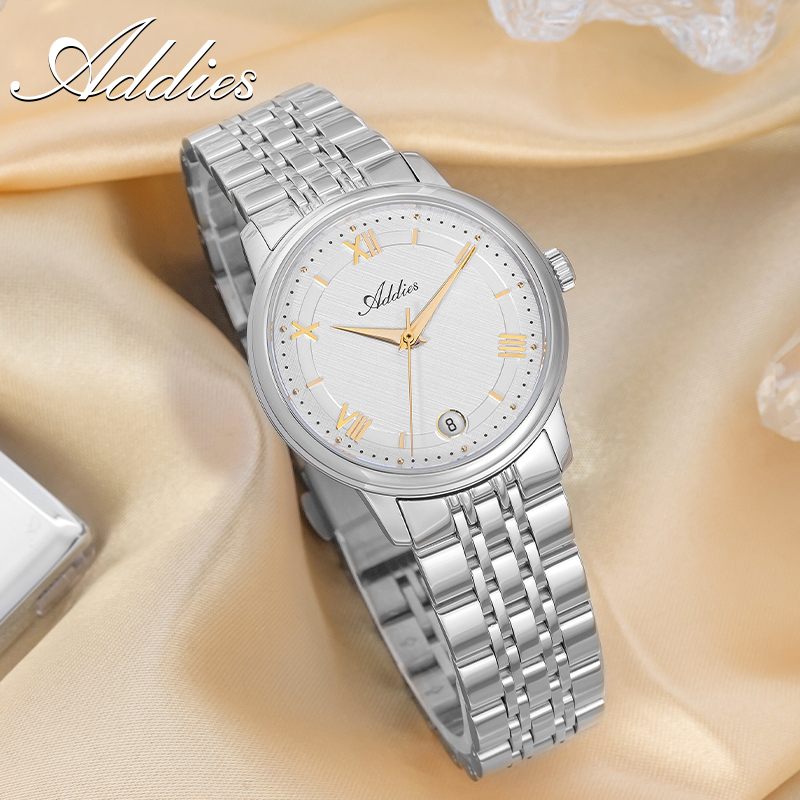 Luxury Watch Travel Case - ADDIES Neue Luxus-Damenuhr GM12, Saphirglas, 316L-Edelstahl,