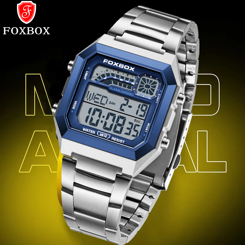 Luxury Watch Hand - FOXBOX Mode Luxus Digitaluhr für Herren