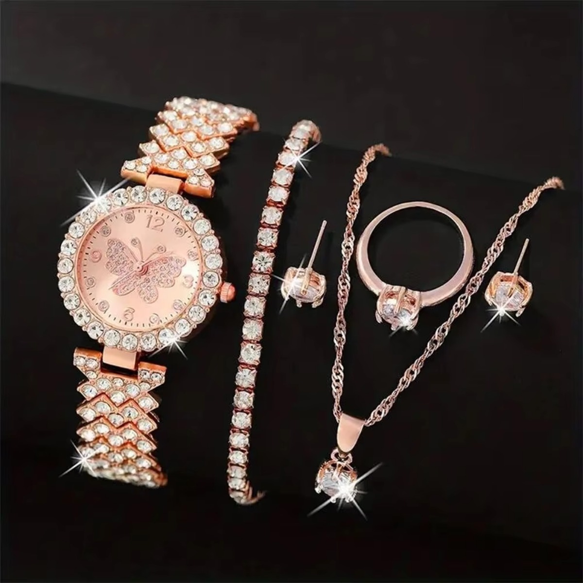 6-teiliges Set Luxus-Strass-Sc – Luxury Watch Travel Case Bewertung und Preis