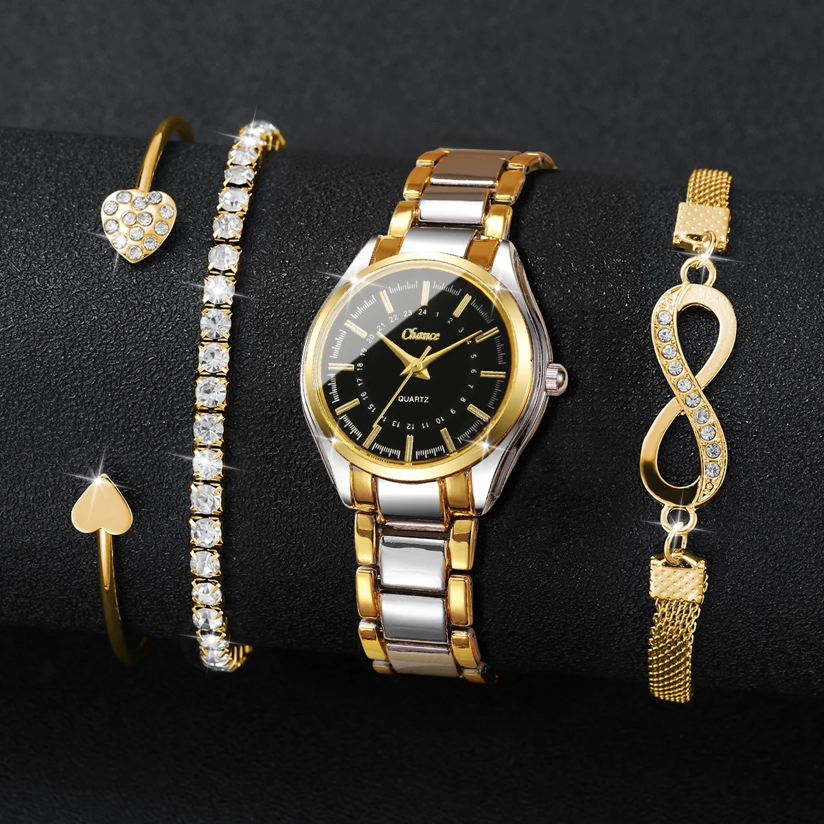 4-teiliges elegantes Damen-Uhr – Luxury Watch Travel Case Bewertung und Preis