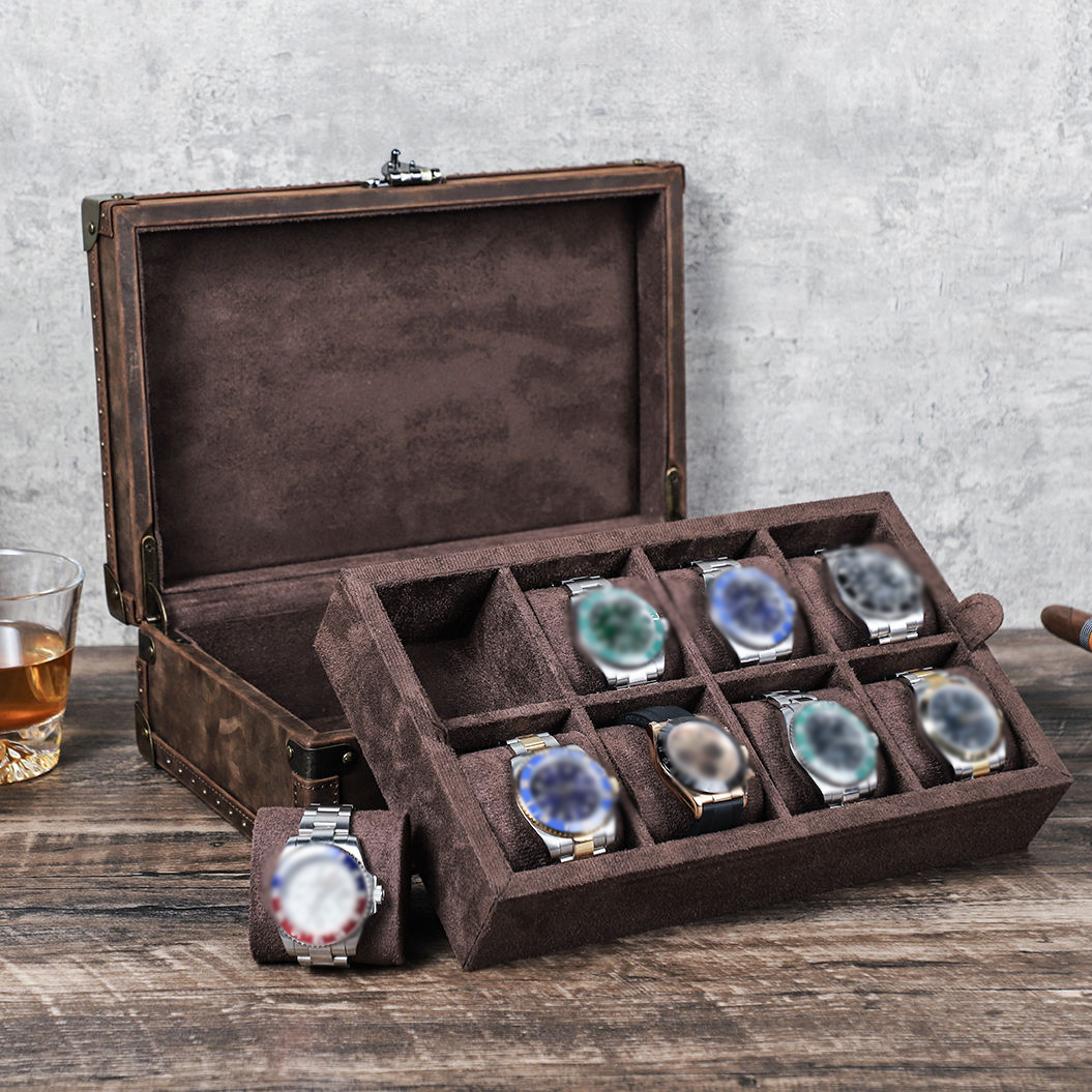 CONTACT'S FAMILY 8 Leder Maßge – Luxury Watch Travel Case Bewertung und Preis