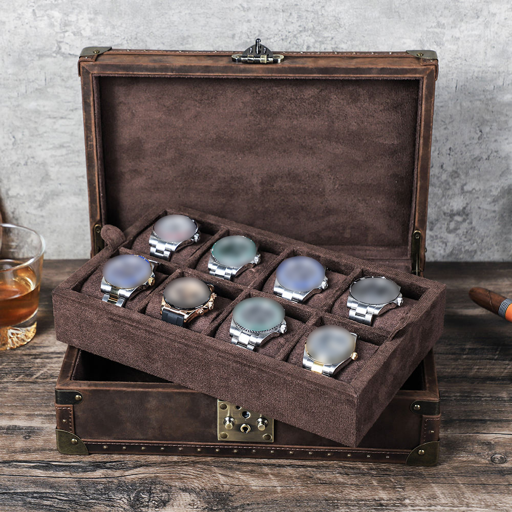 CONTACT'S FAMILY 8 Leder Maßge – Luxury Watch Travel Case Bewertung und Preis
