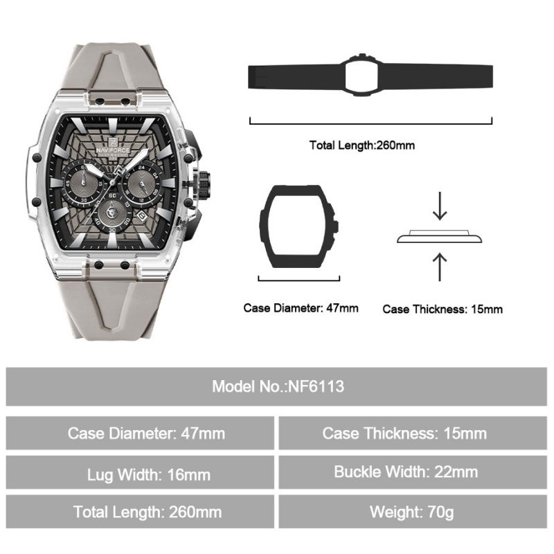 NF6113 NAVIFORCE Herren Multif – Minute Repeater Watch Bewertung und Preis