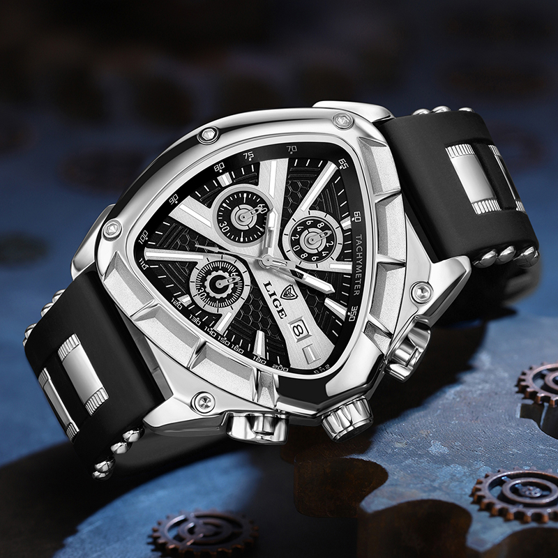 LIGE Mode herren Uhr Luxus Dre – Watch Triangle Luxury Bewertung und Preis