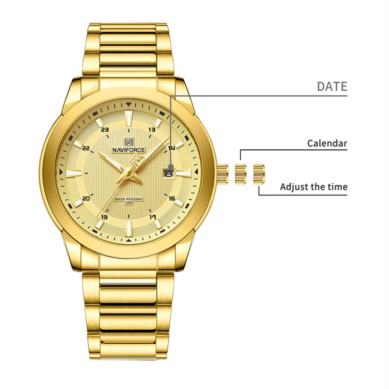 2024 Top Marke NAVIFORCE Herre – Luxury Watch Name Bewertung und Preis