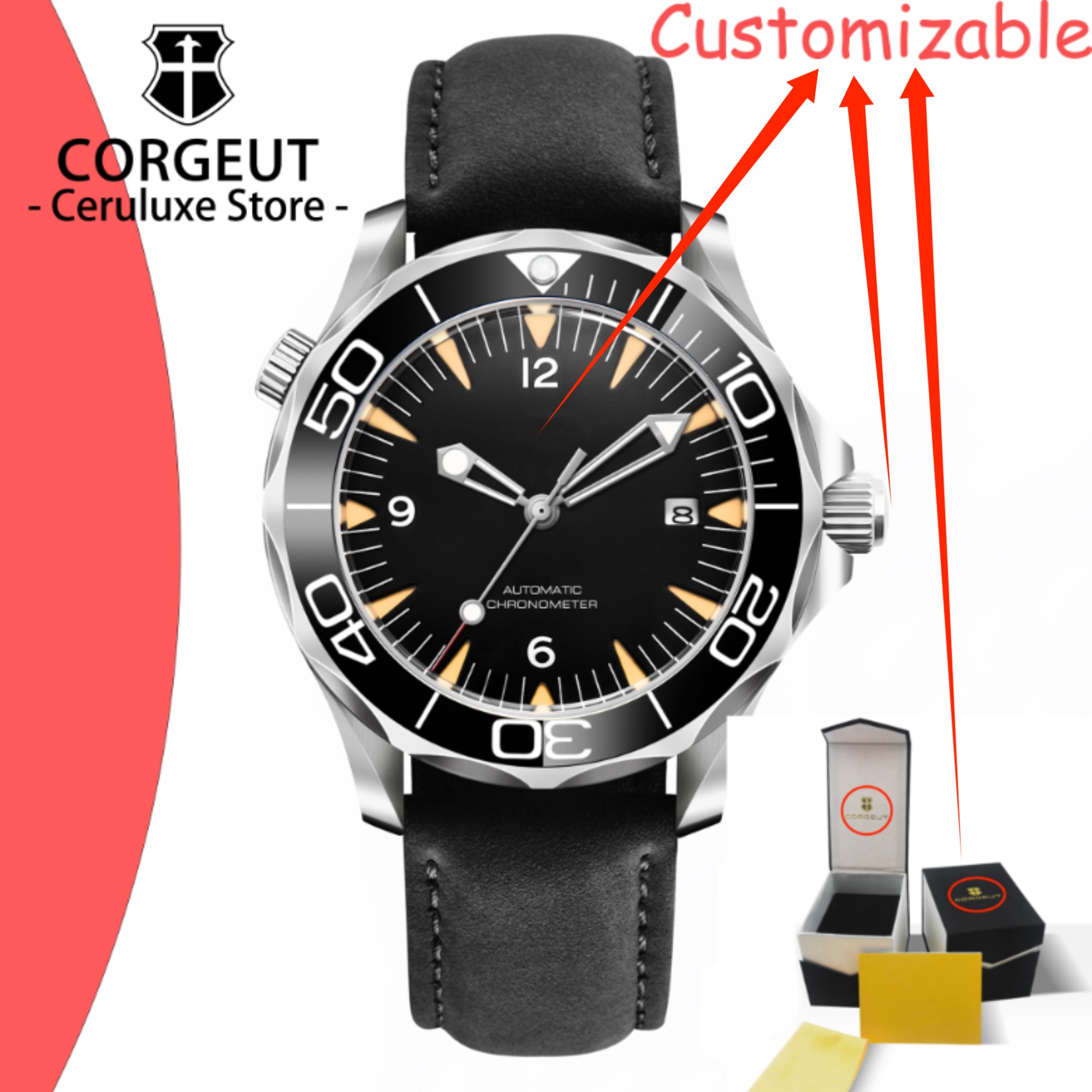 Individuelles Logo Saphirglas  – Luxury Watch In Japan Bewertung und Preis